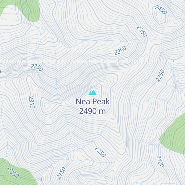 Map of Nea Peak