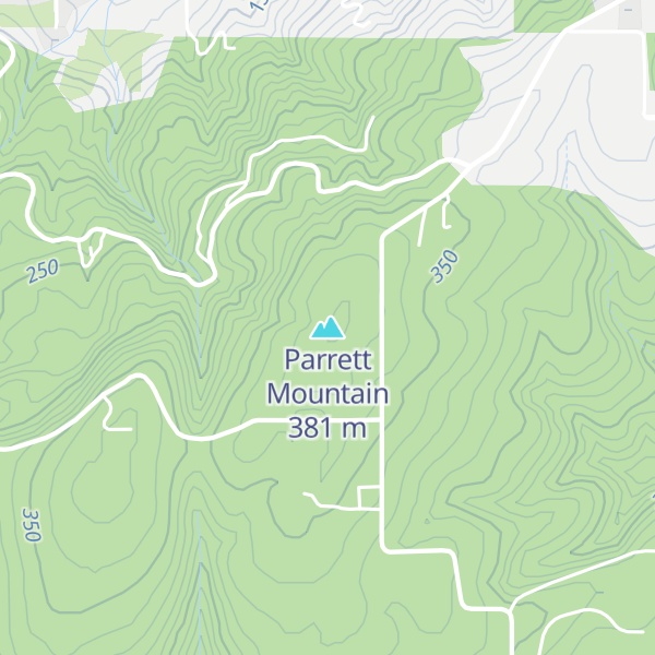 Map of Parrett Mountain