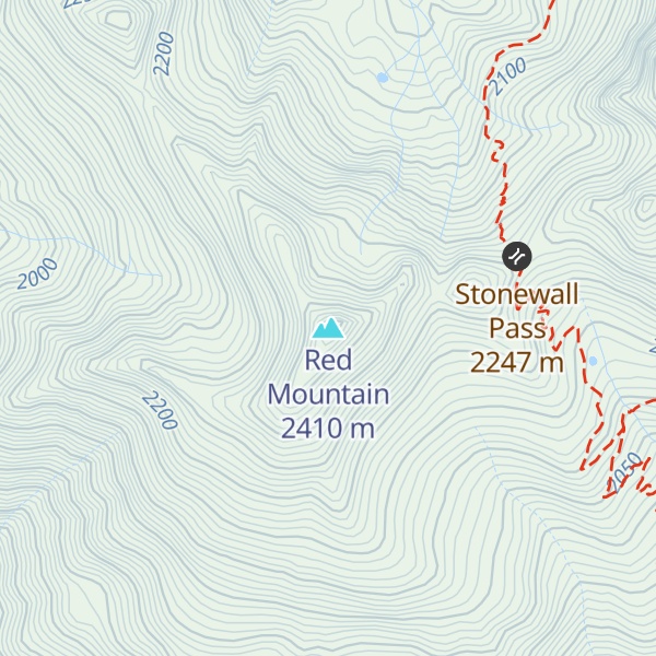 Map of Red Mountain