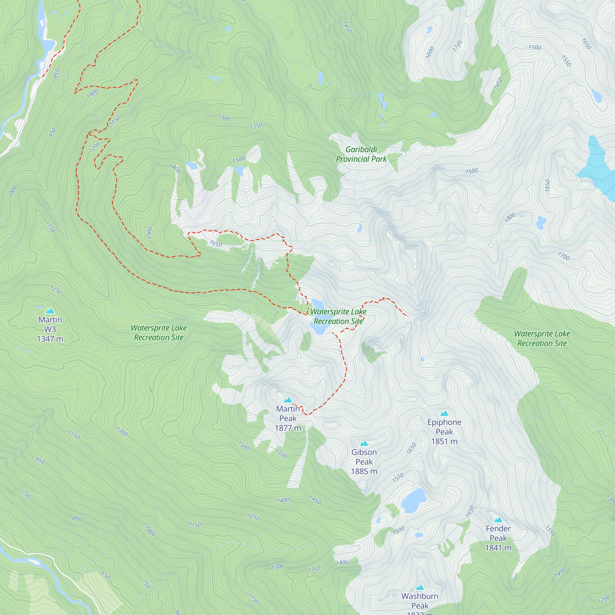 Watersprite Lake Cabin map