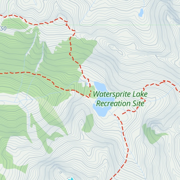 Map of Watersprite Lake Cabin