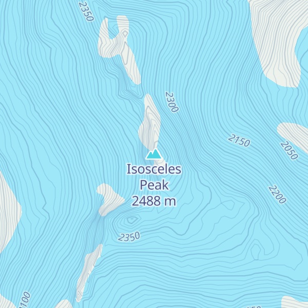 Map of Isosceles Peak
