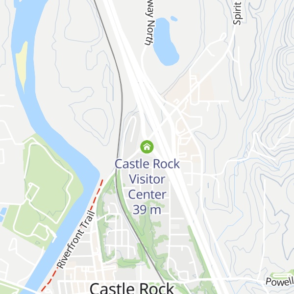 Map of Castle Rock Visitor Center