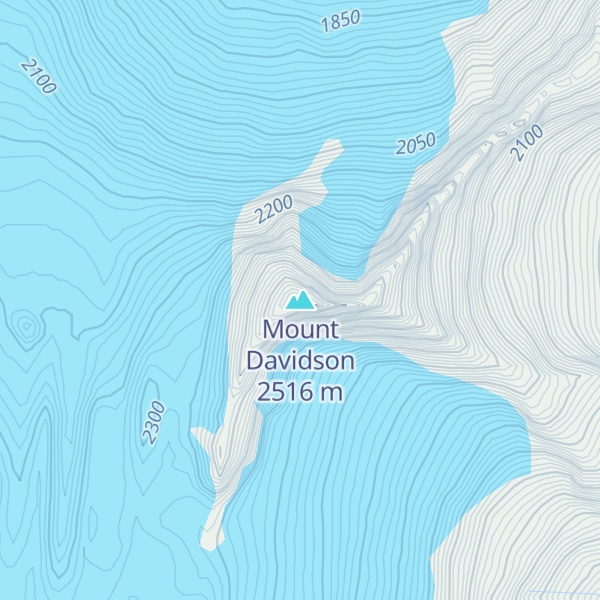 Map of Mount Davidson