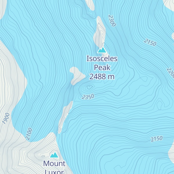 Map of Crosscut Ridge