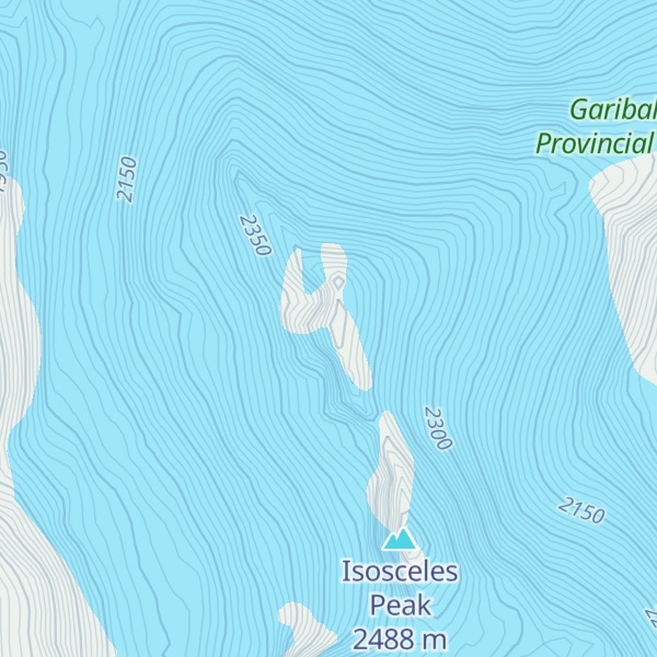 Map of Parapet Peak