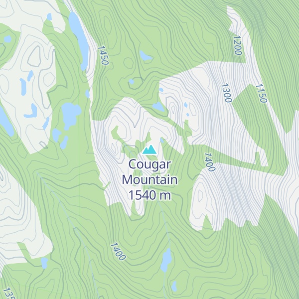Map of Cougar Mountain