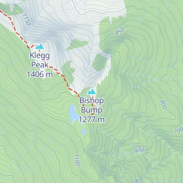 Map of Bishop Bump