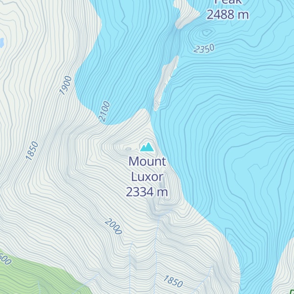 Map of Mount Luxor