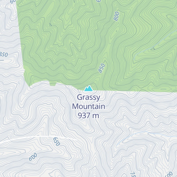 Map of Grassy Mountain
