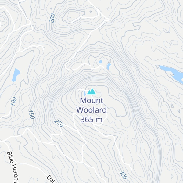 Map of Mount Woolard