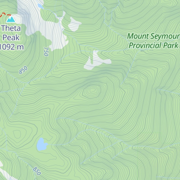 Map of Hastings Peak