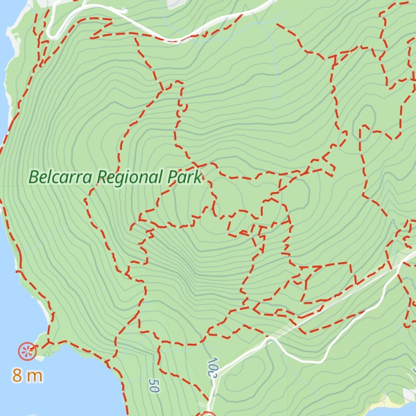 Map of Belcarra Mountain