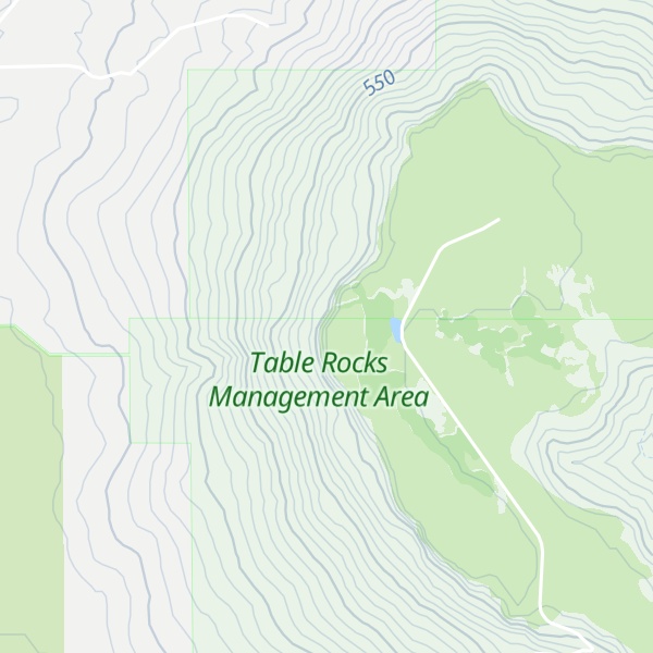 Map of Upper Table Rock