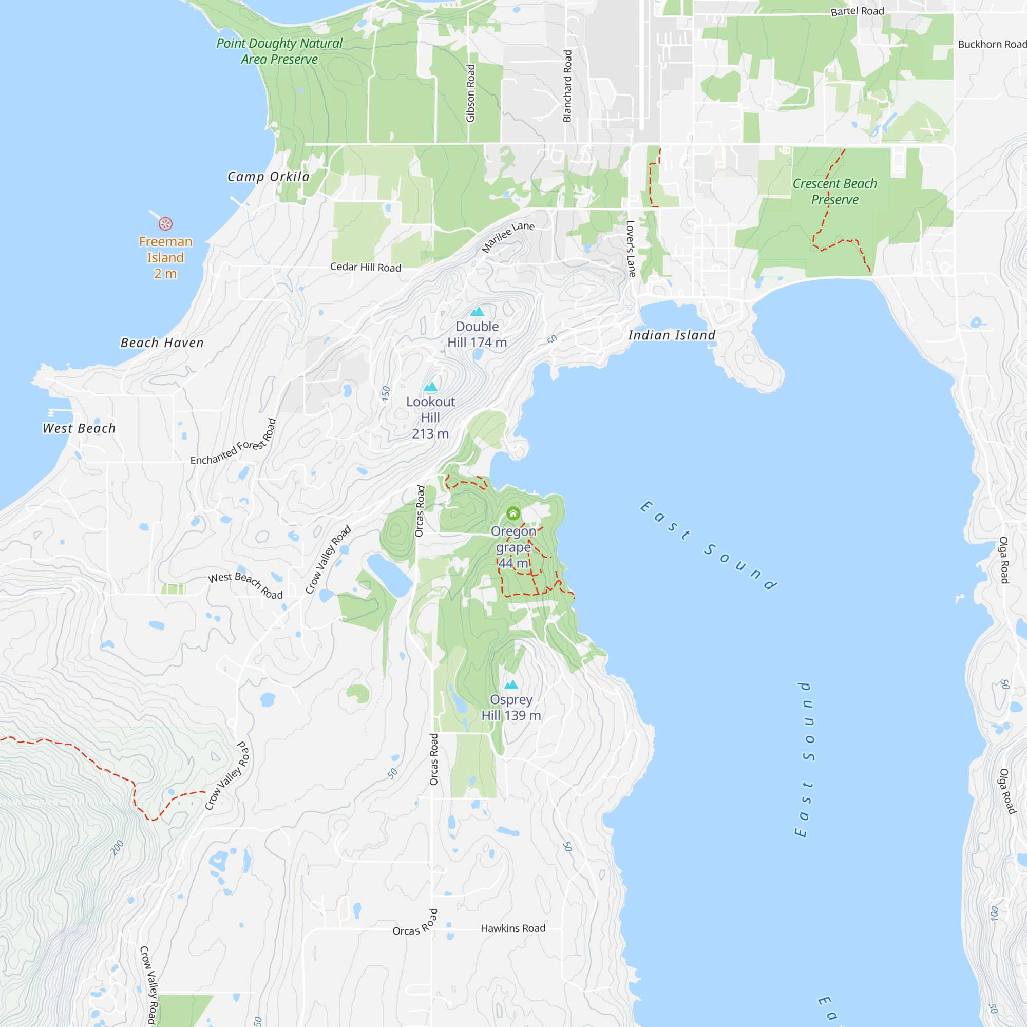 Oregon grape map