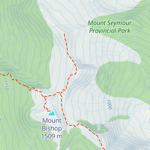Map of Deacon Peak