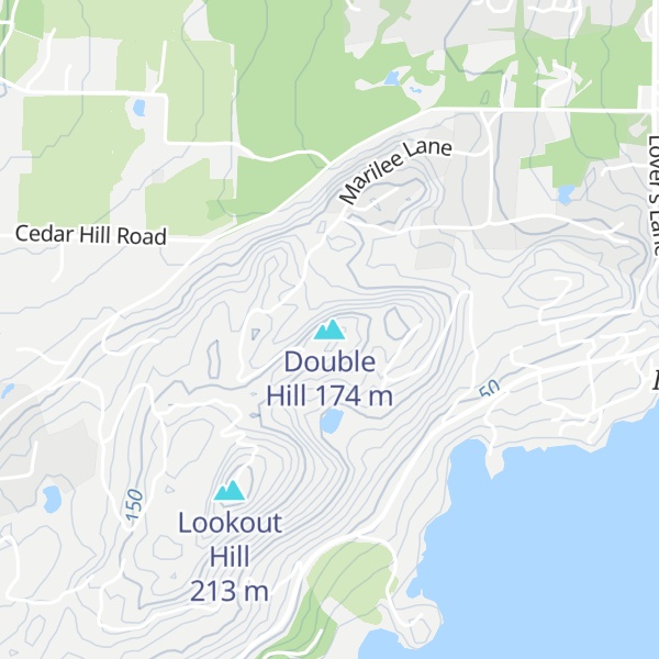 Map of Double Hill