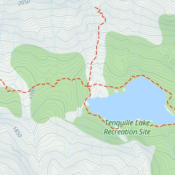 Map of Tenquille Lake Cabin