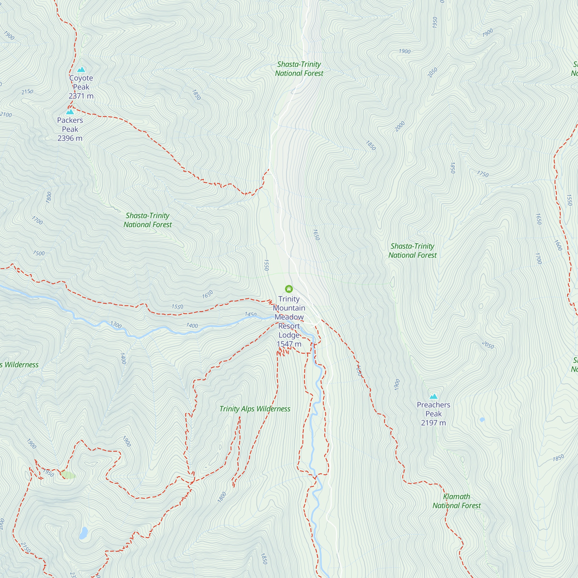 Trinity Mountain Meadow Resort Lodge map