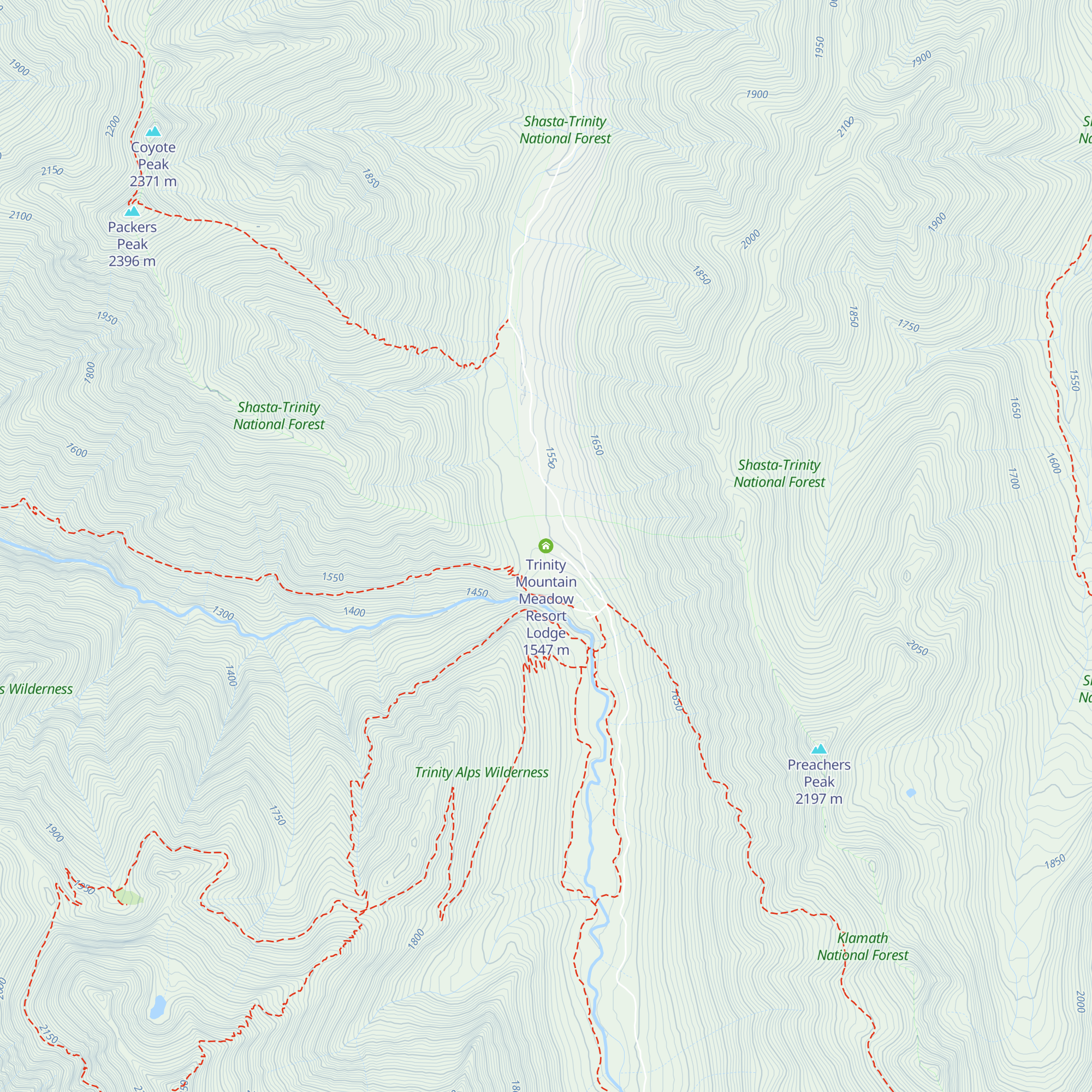 Trinity Mountain Meadow Resort Lodge map