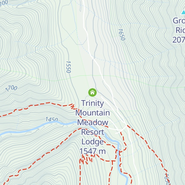Map of Trinity Mountain Meadow Resort Lodge