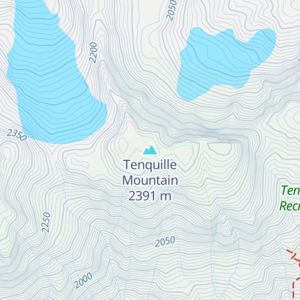 Map of Tenquille Mountain