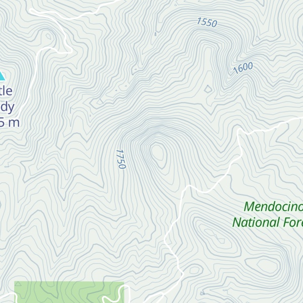 Map of Dicks Butte