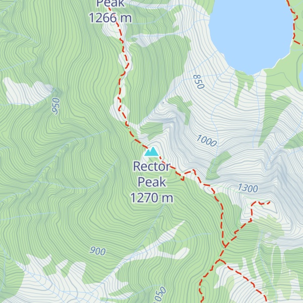 Map of Rector Peak