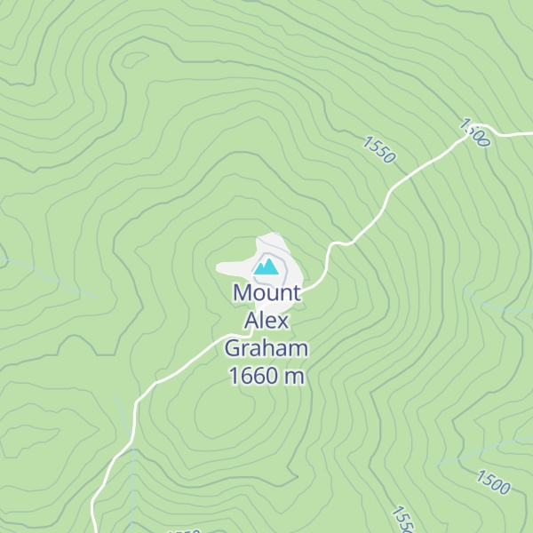 Map of Mount Alex Graham