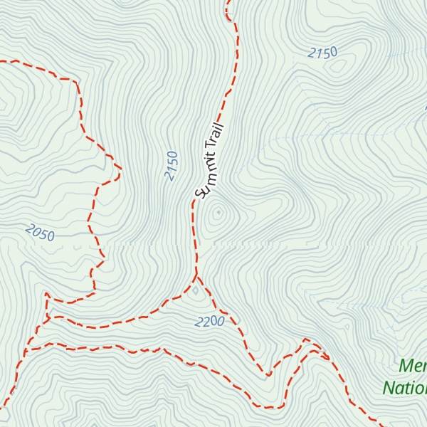 Map of Hammerhorn Mountain