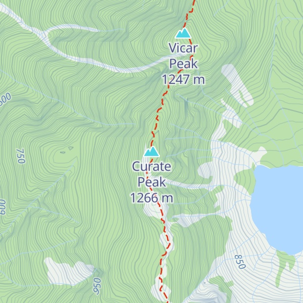 Map of Curate Peak