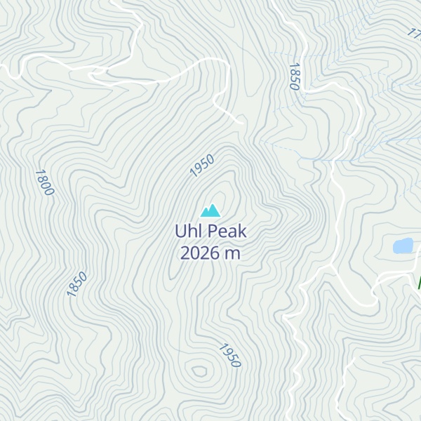 Map of Uhl Peak