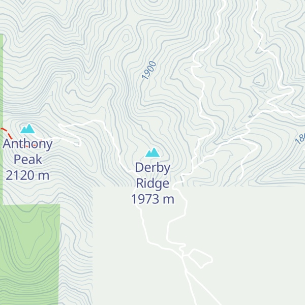 Map of Derby Ridge