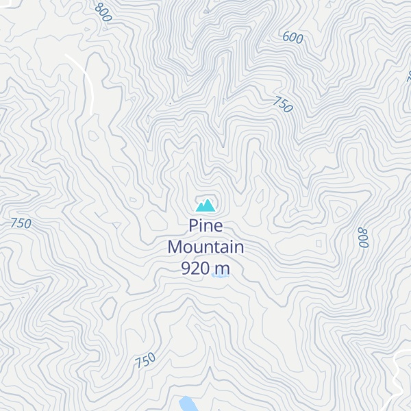 Map of Pine Mountain