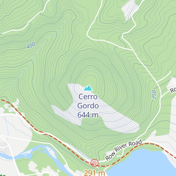 Map of Cerro Gordo