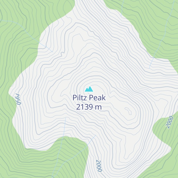 Map of Piltz Peak
