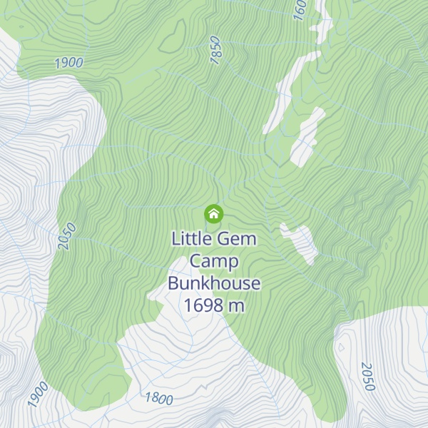 Map of Little Gem Camp Bunkhouse