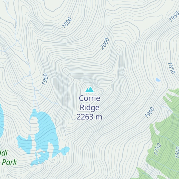 Map of Corrie Ridge