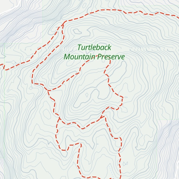 Map of Turtleback Mountain