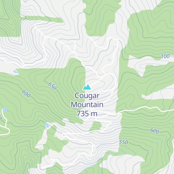 Map of Cougar Mountain