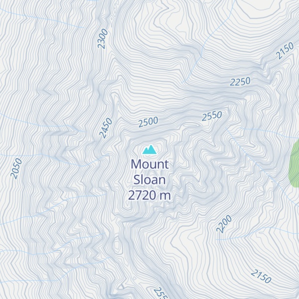 Map of Mount Sloan