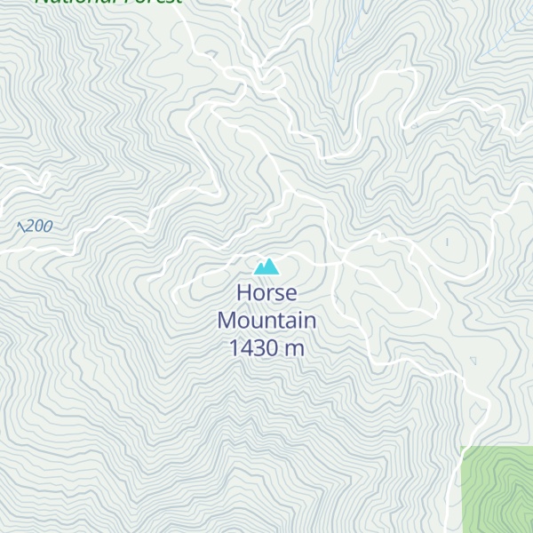 Map of Horse Mountain
