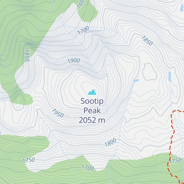 Map of Sootip Peak