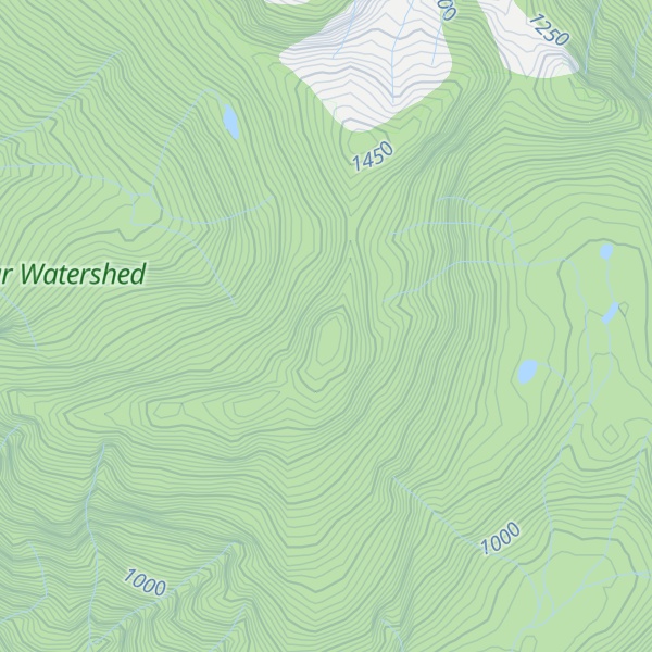 Map of Bivouac Mountain