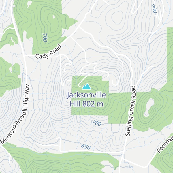 Map of Jacksonville Hill