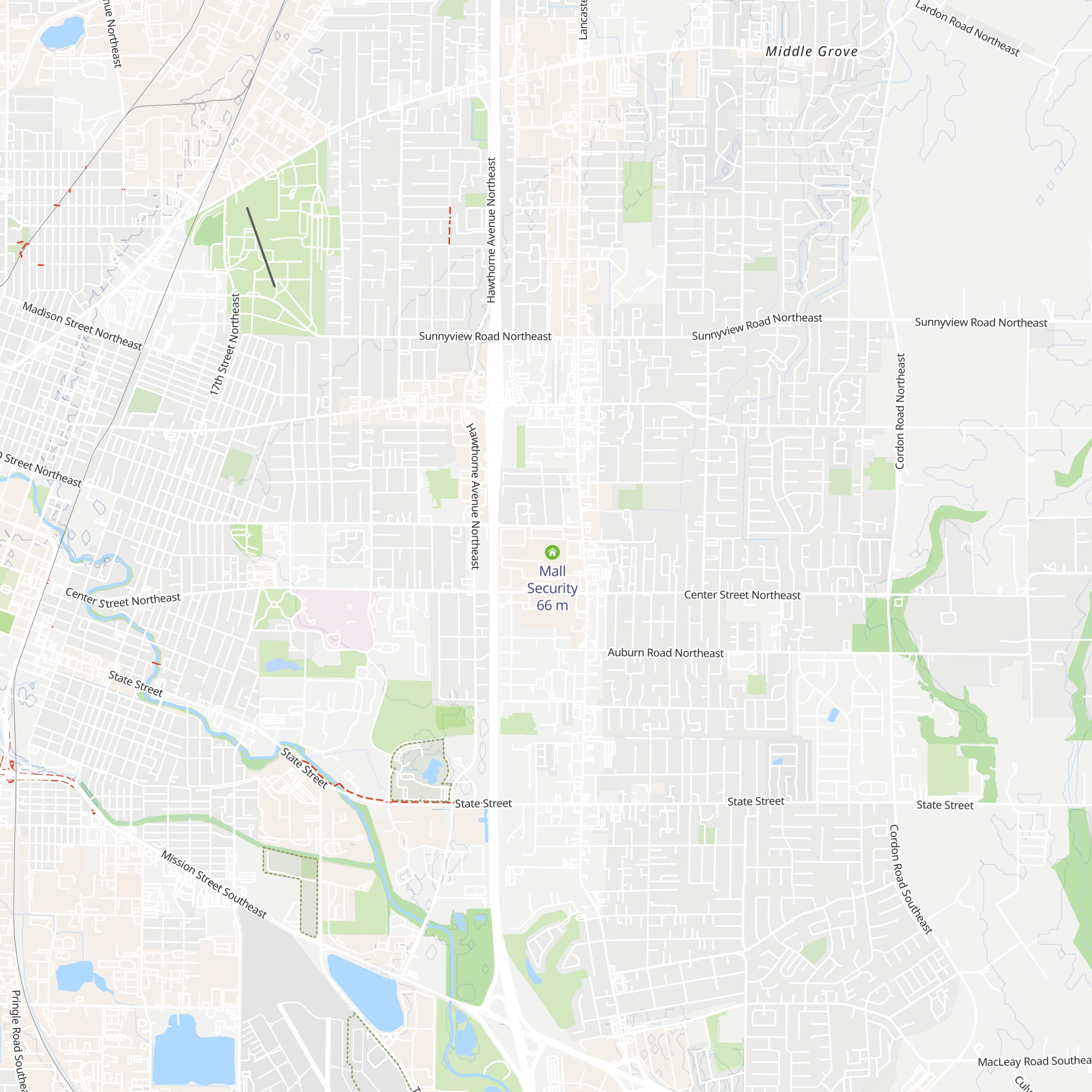 Willamette Town Center Office map