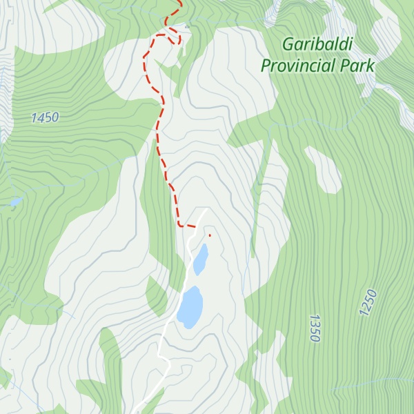 Map of Elfin Lakes Shelter