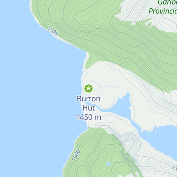 Map of Burton Hut