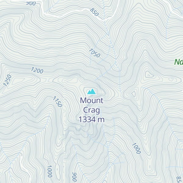 Map of Mount Crag