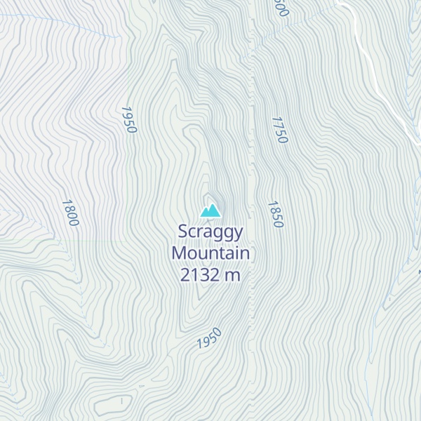 Map of Scraggy Mountain